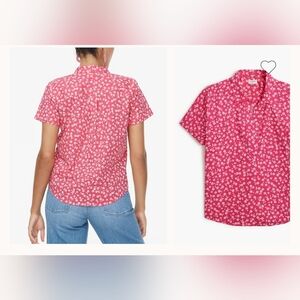J. Crew Pink Floral Button Down Shirt